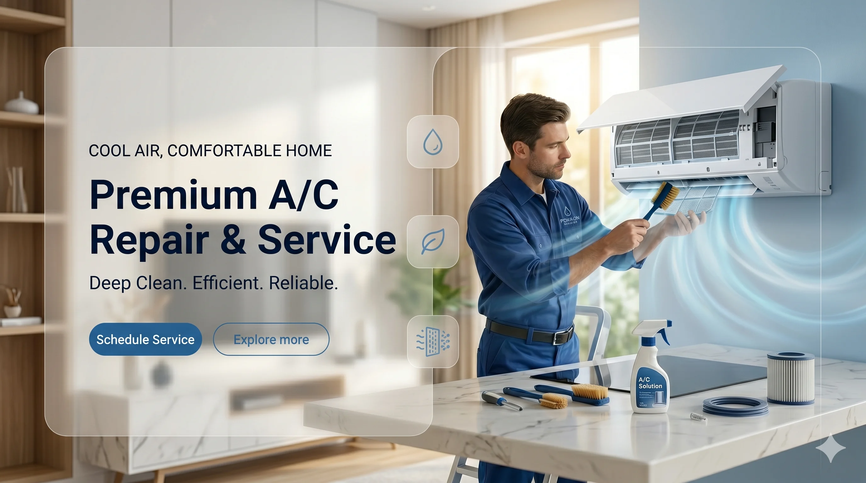 AC Service — book a doorstep service with Click2Delhi